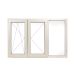 Fereastra PVC 3 canate, cercevea secundara-cercevea activa-canat fix