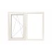 Fereastra PVC 2 canate, 1 canat mobil, deschidere stanga Fereastra PVC 2 canate, 1 canat mobil, deschidere stanga