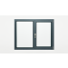 Fereastra aluminiu 2 canate, 1 canat mobil, deschidere dreapta