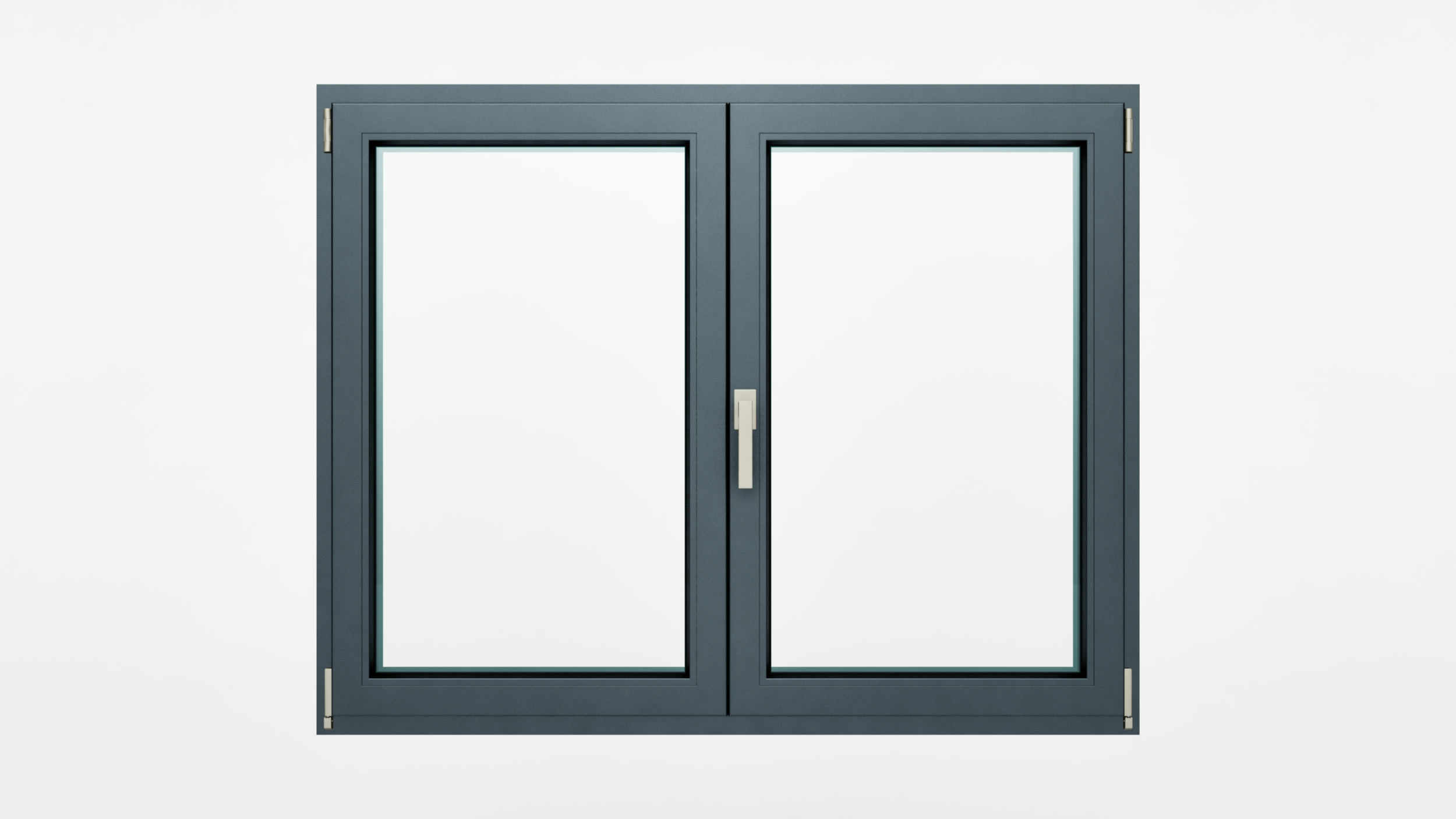 Fereastra aluminiu 2 canate mobile, montant orb (inversor) canat dreapta