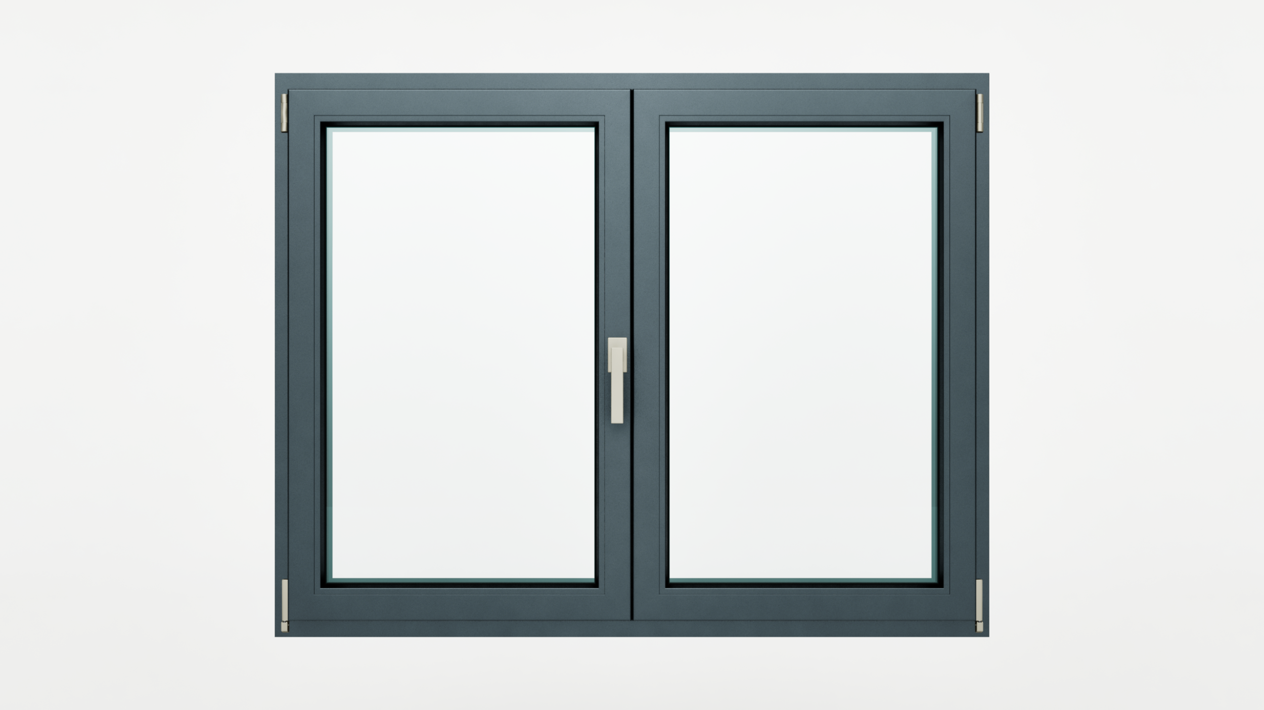 Fereastra aluminiu 2 canate mobile, montant orb (inversor) canat stanga