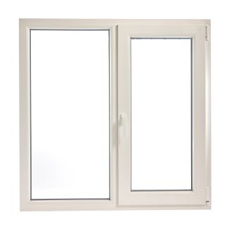 Fereastră PVC cu geam termopan, Barrier 70, maner Toulon, 1160x1160 mm, profil 70 mm, 2 canate, sticlă protecție termică, 5 camere, 2 garnituri