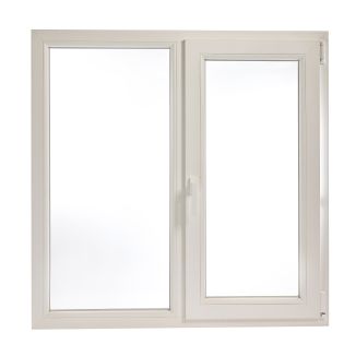 Fereastră PVC cu geam termopan, Barrier 75, maner Toulon, 1160x1160 mm, profil 70 mm, 2 canate, sticlă protecție termică, 5 camere, 2 garnituri