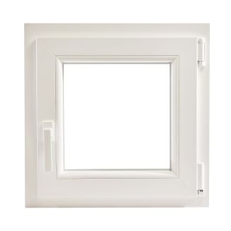 Fereastră PVC cu geam tripan, Barrier 85, maner Toulon, 560x560 mm, profil 85 mm, sticlă 44 mm, 4 anotimpuri, 7 camere, 3 garnituri
