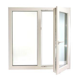 Fereastră PVC cu geam tripan, Barrier 85, 1160x1160 mm, profil 85 mm, 2 canate, sticlă 4 anotimpuri, 7 camere, 3 garnituri