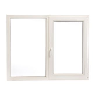 Fereastră PVC cu geam termopan, Barrier VIVA, culoare alb, 1160x1160 mm, 2 canate, protectie termică, Warm Edge, 5 camere