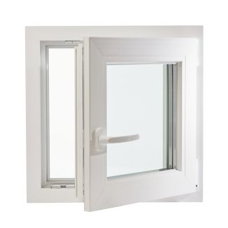 Fereastră PVC cu geam tripan, Barrier 80, 560x560 mm, sticlă 42 mm, 4 anotimpuri, 7 camere