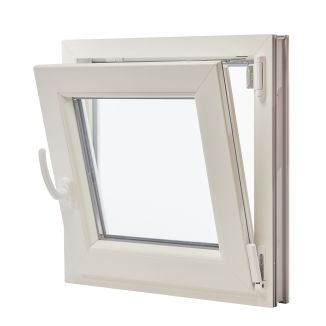 Fereastră PVC cu geam termopan, Barrier 70, 560x560 mm, profil 70 mm, sticlă protecție termică, 5 camere, 2 garnituri