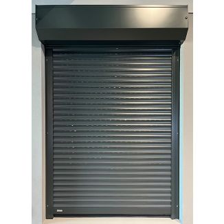 Rulou exterior aplicat, motor cu telecomandă, cu plasa de insecte